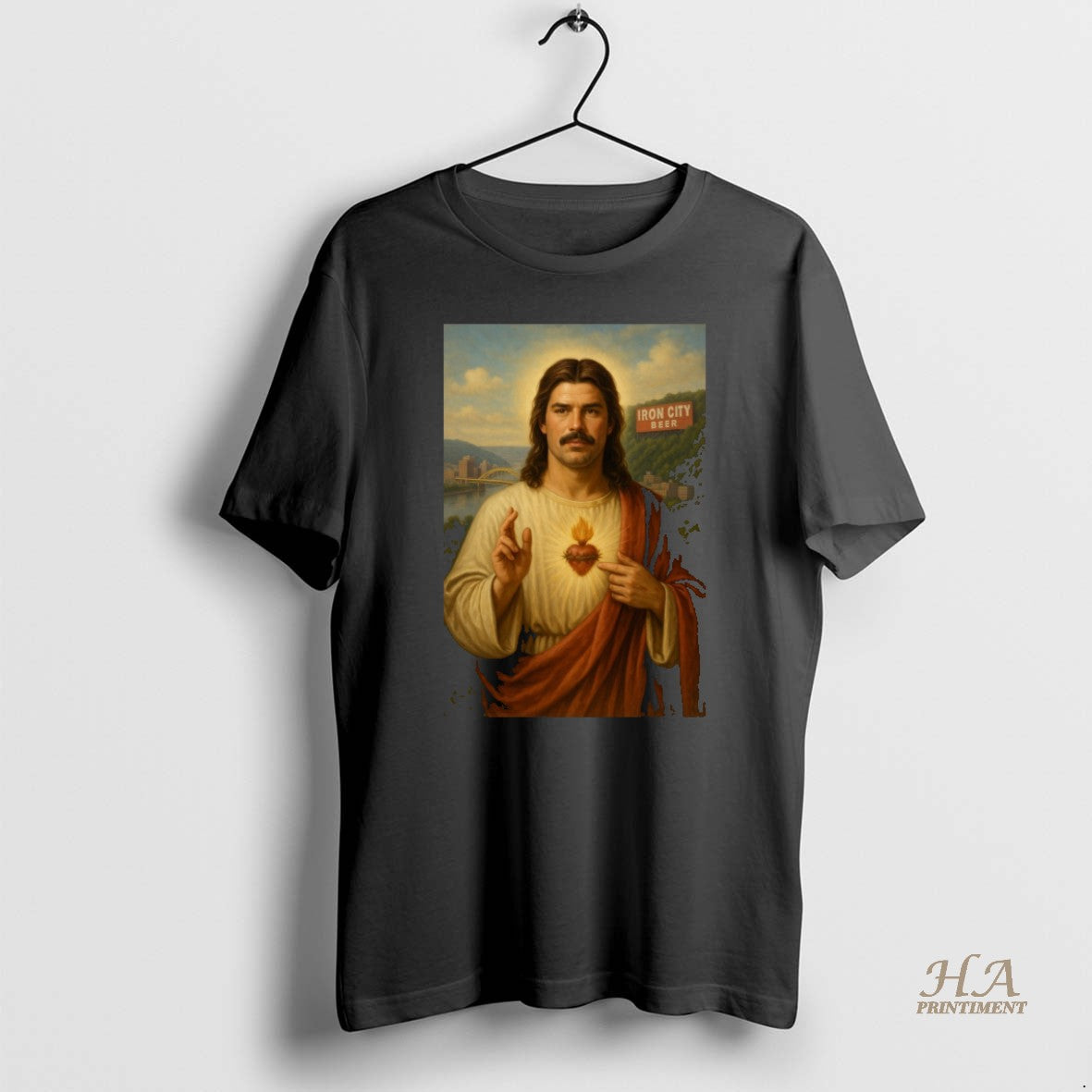 Official Iron City Beer He Is Risen Jesus Christ Pittsburgh Pennsylvania Shirt Hoodie Sweatshirt | PurePodTees.com