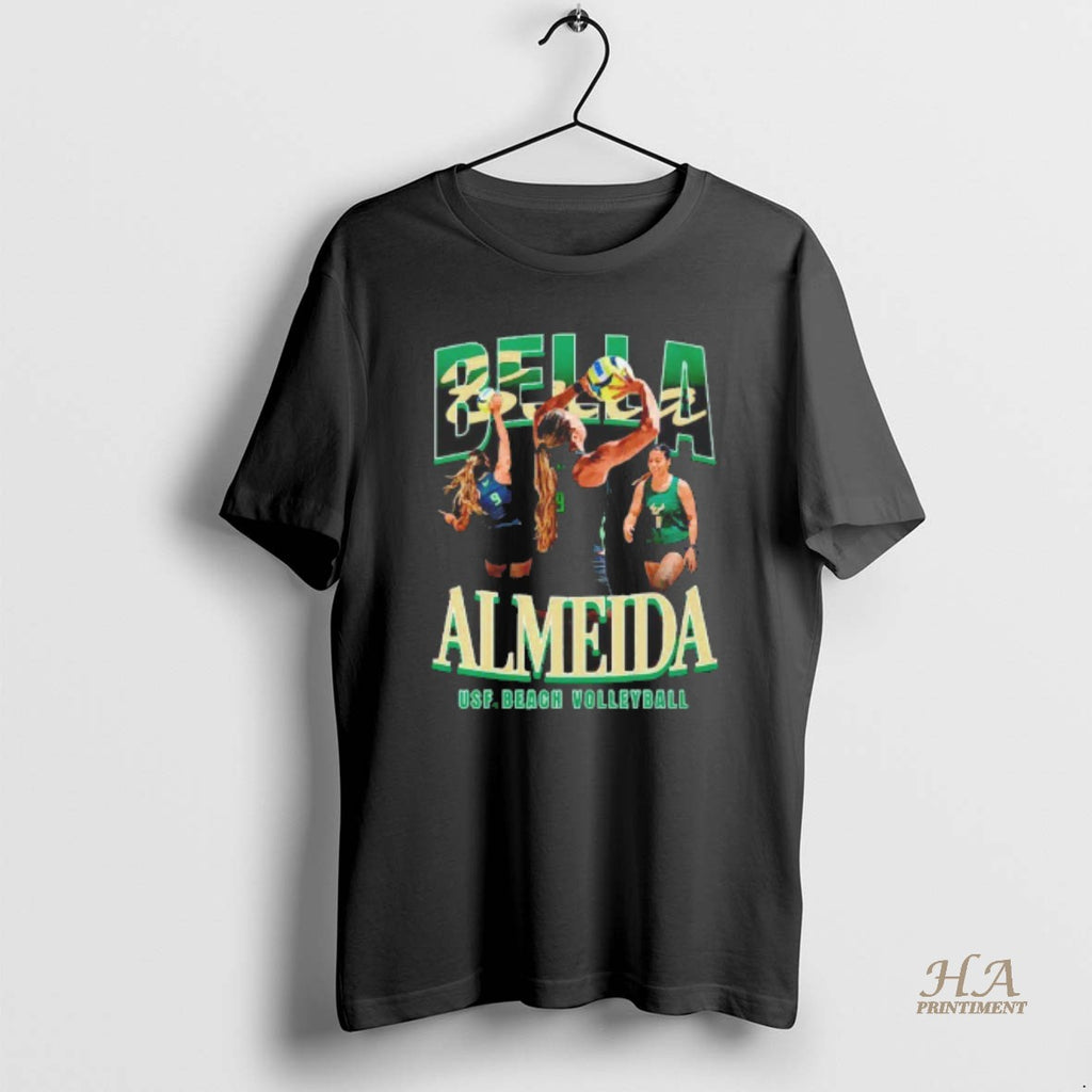 Official Isabella Almeida South Florida Bulls Beach Volleyball Player Graphic Blackshirt Shirt Hoodie Sweatshirt