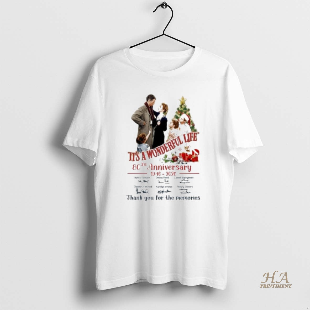 Official Its A Wonderful Life 80th Anniversary1946 2026 Thank You For The Memories Shirt Hoodie Sweatshirt | PurePodTees.com