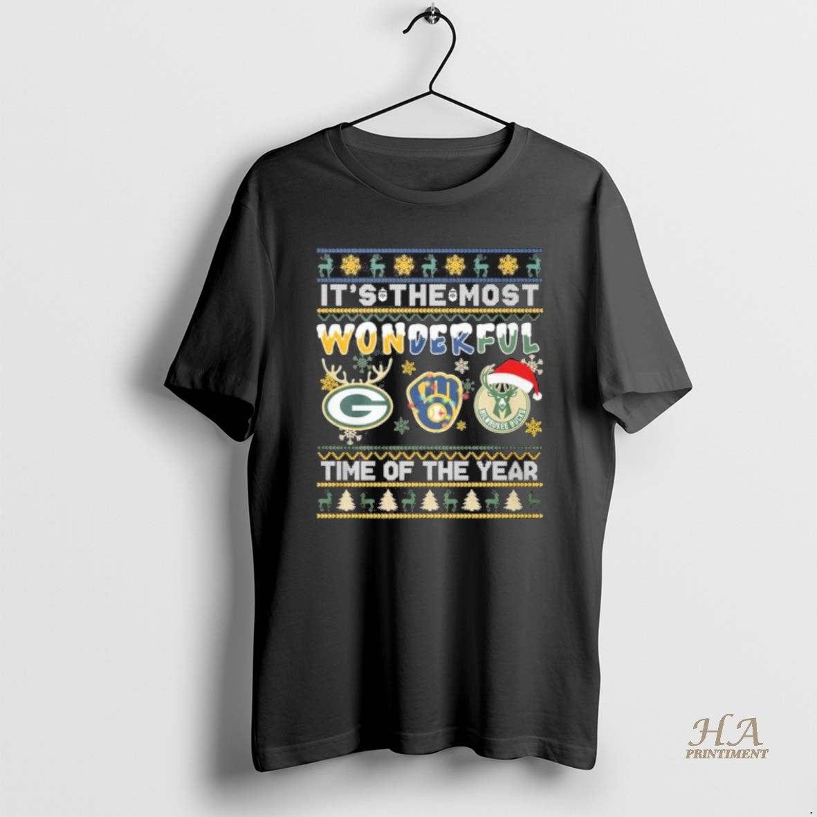 Official Its The Most Wonderful Time Of The Year The Christmas Wisconsin Sports Teams Shirt Hoodie Sweatshirt