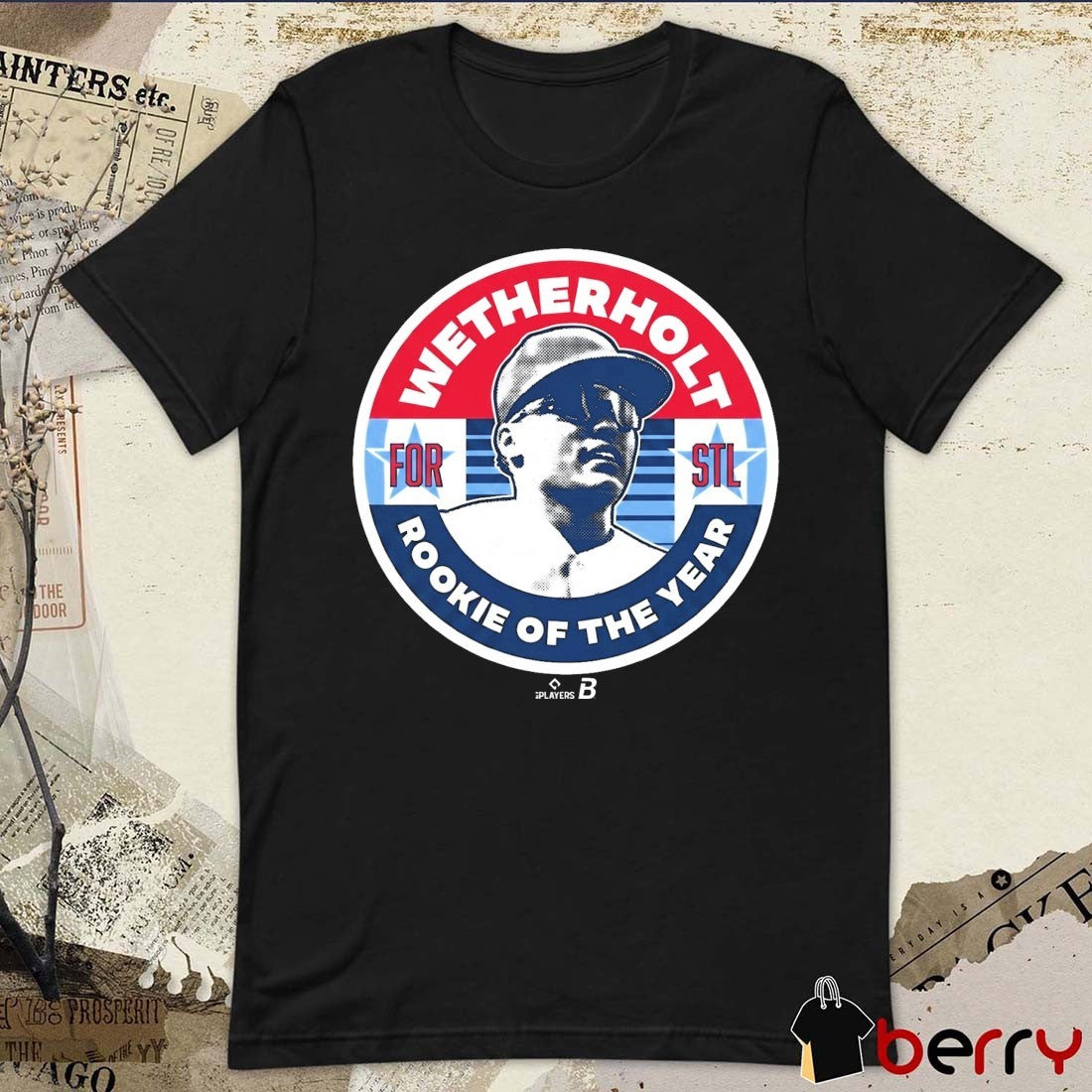 JJ Wetherholt For Rookie Of The Year St. Louis Cardinals MLB t-shirt