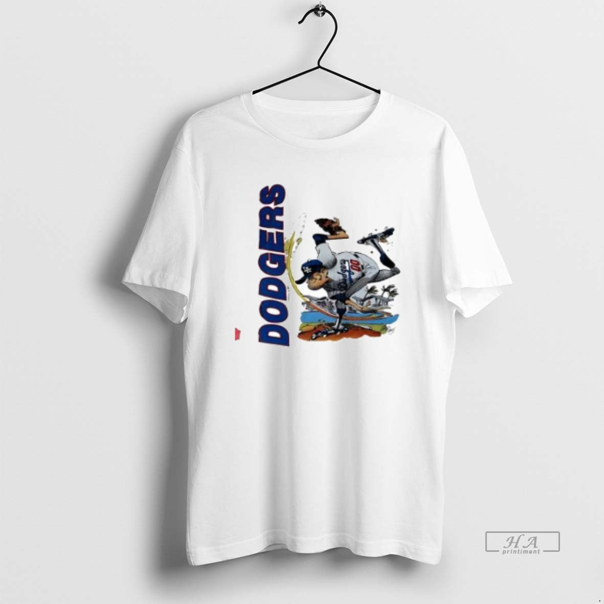 Official Jack Davis Dodgers Vintage 1989 Cartoon Shirt Hoodie Sweatshirt | PurePodTees.com