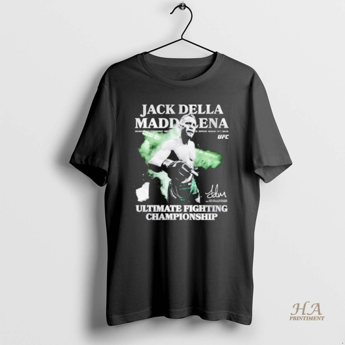 Official Jack Della Maddalena Ufc 322 Ultimate Fighting Championship Signature Shirt Hoodie Sweatshirt | PurePodTees.com