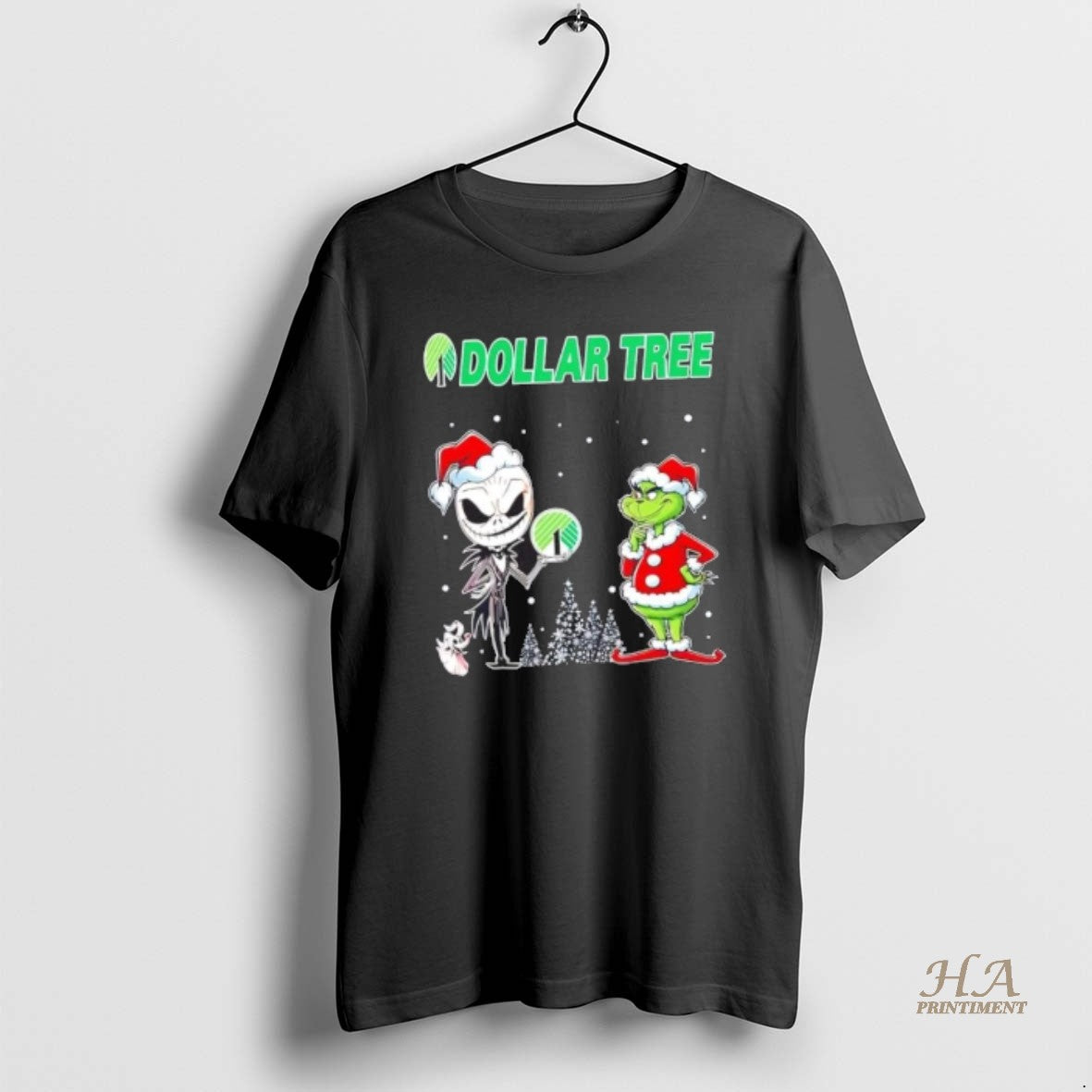 Official Jack Skellington And Grinch X Dollar Tree Is This Jolly Enough Christmas Shirt Hoodie Sweatshirt | PurePodTees.com