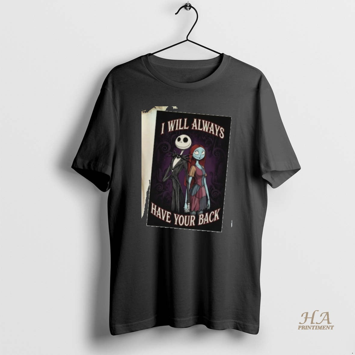 Official Jack Skellington And Sally I Will Always Have Your Back Shirt Hoodie Sweatshirt | PurePodTees.com