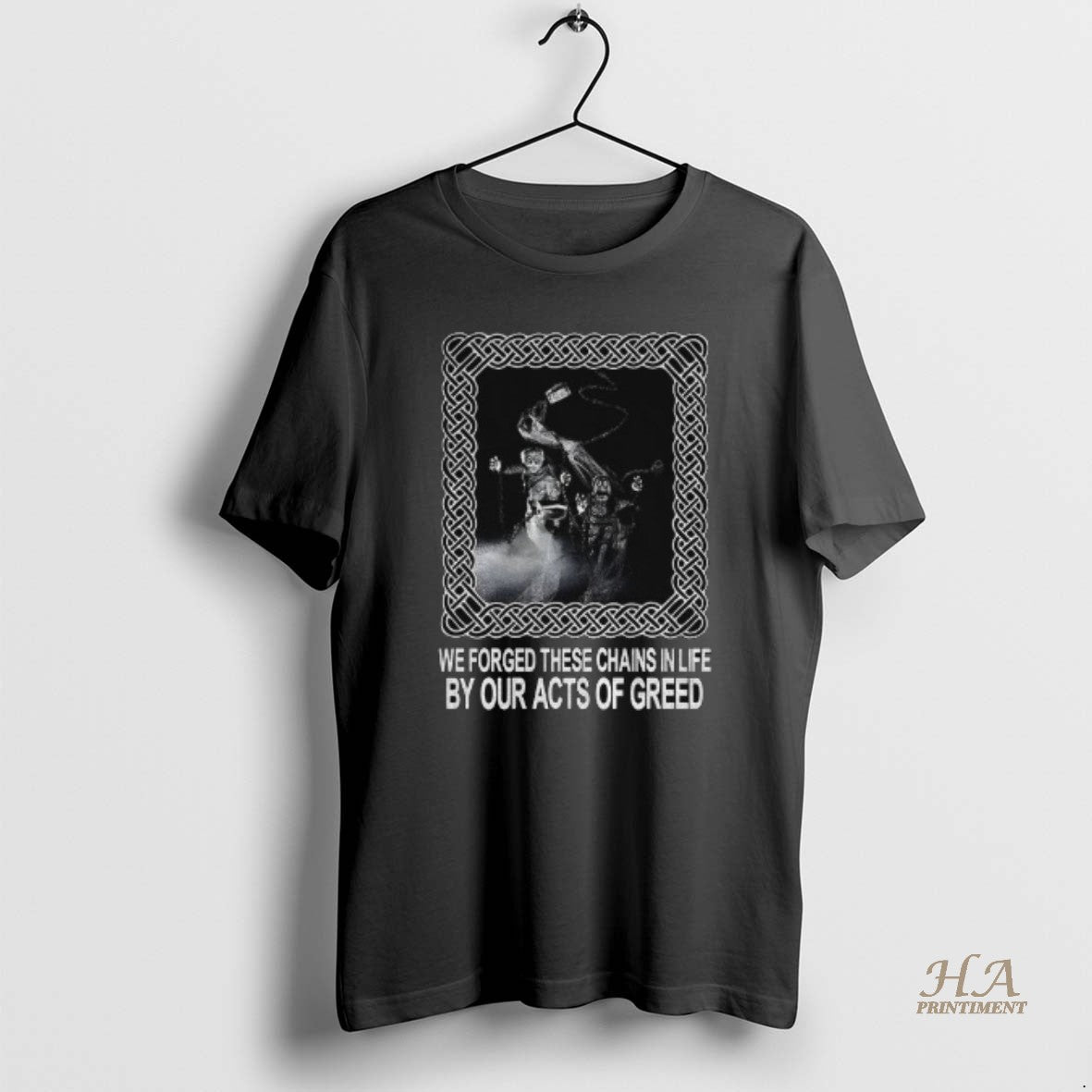 Official Jacob Marley We Forged These Chains In Life By Our Acts Of Greed Vintage Shirt Hoodie Sweatshirt | PurePodTees.com