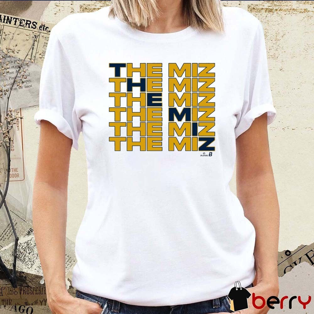 Jacob Misiorowski The Miz Text Stack Milwaukee Brewers MLB t-shirt