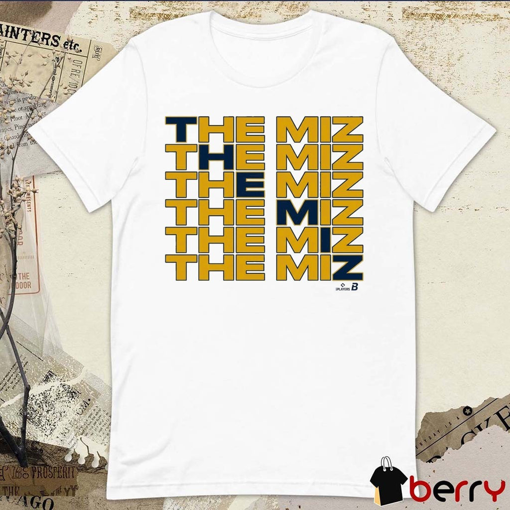 Jacob Misiorowski The Miz Text Stack Milwaukee Brewers MLB t-shirt