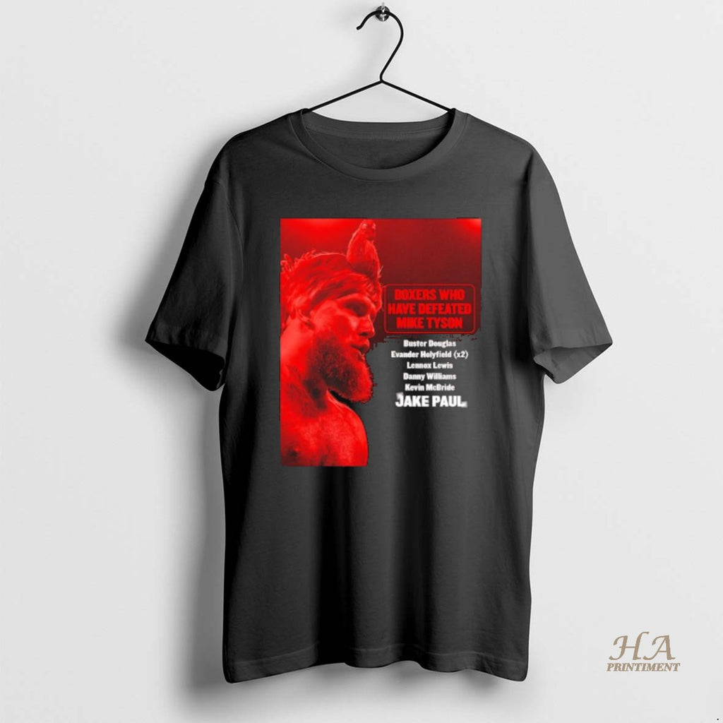 Official Jake Paul Becomes The 6th Boxer In History To Take Down Iron Mike Black Shirt Hoodie Sweatshirt | PurePodTees.com