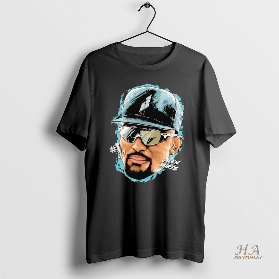 Official Jalen Hurts Big Face Shirt Hoodie Sweatshirt | PurePodTees.com