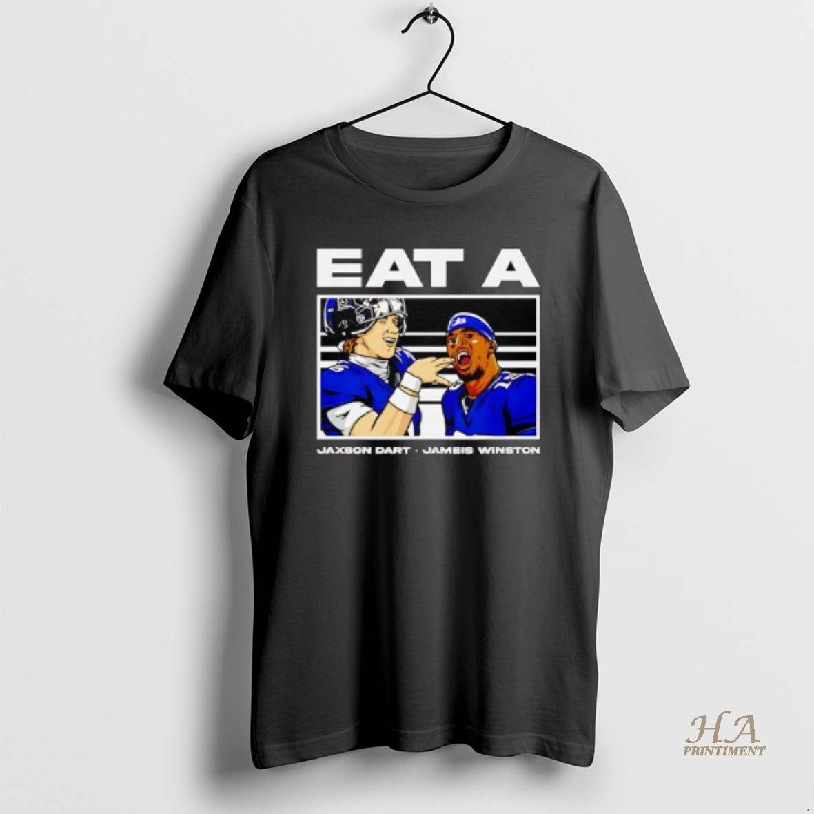 Official Jameis Winston And Jaxson Dart New York Gants Eat A Shirt Hoodie Sweatshirt | PurePodTees.com