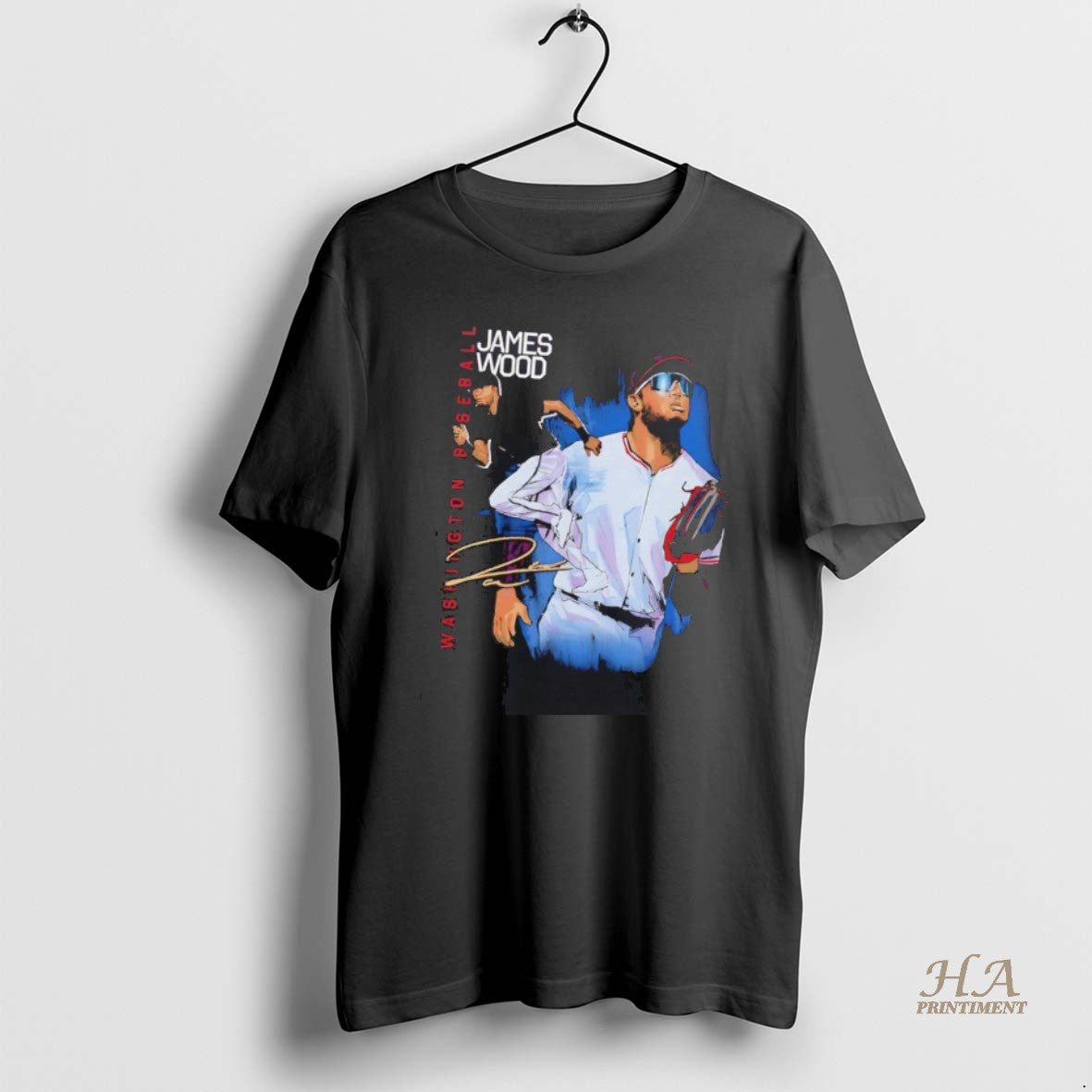 Official James Wood Signature Washington Nationals Shirt Hoodie Sweatshirt | PurePodTees.com