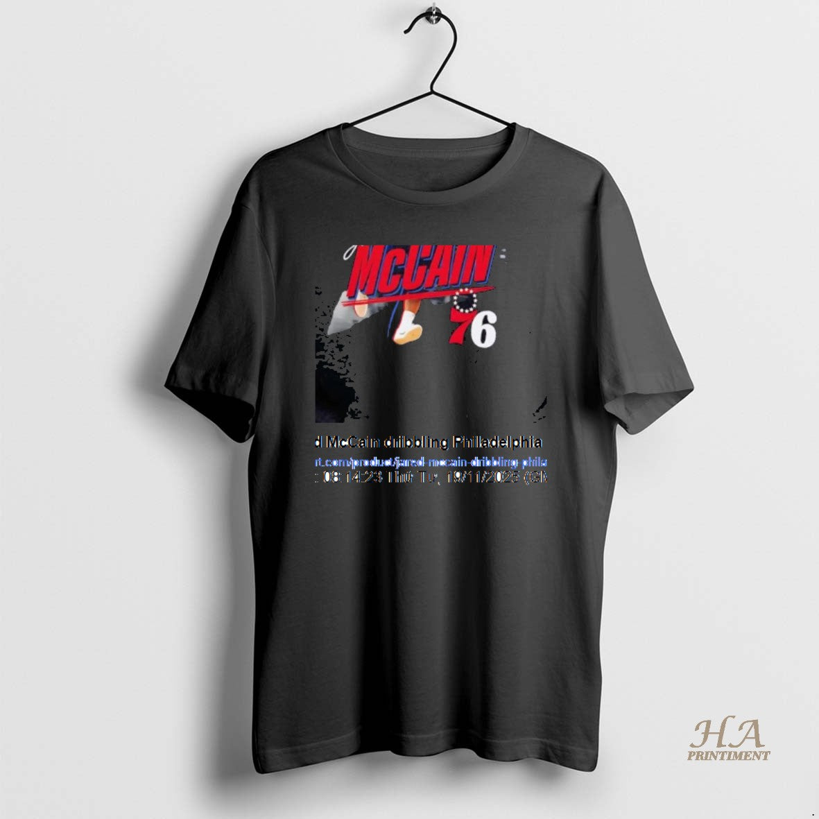 Official Jared Mccain Dribbling Philadelphia 76ers Shirt Hoodie Sweatshirt | PurePodTees.com