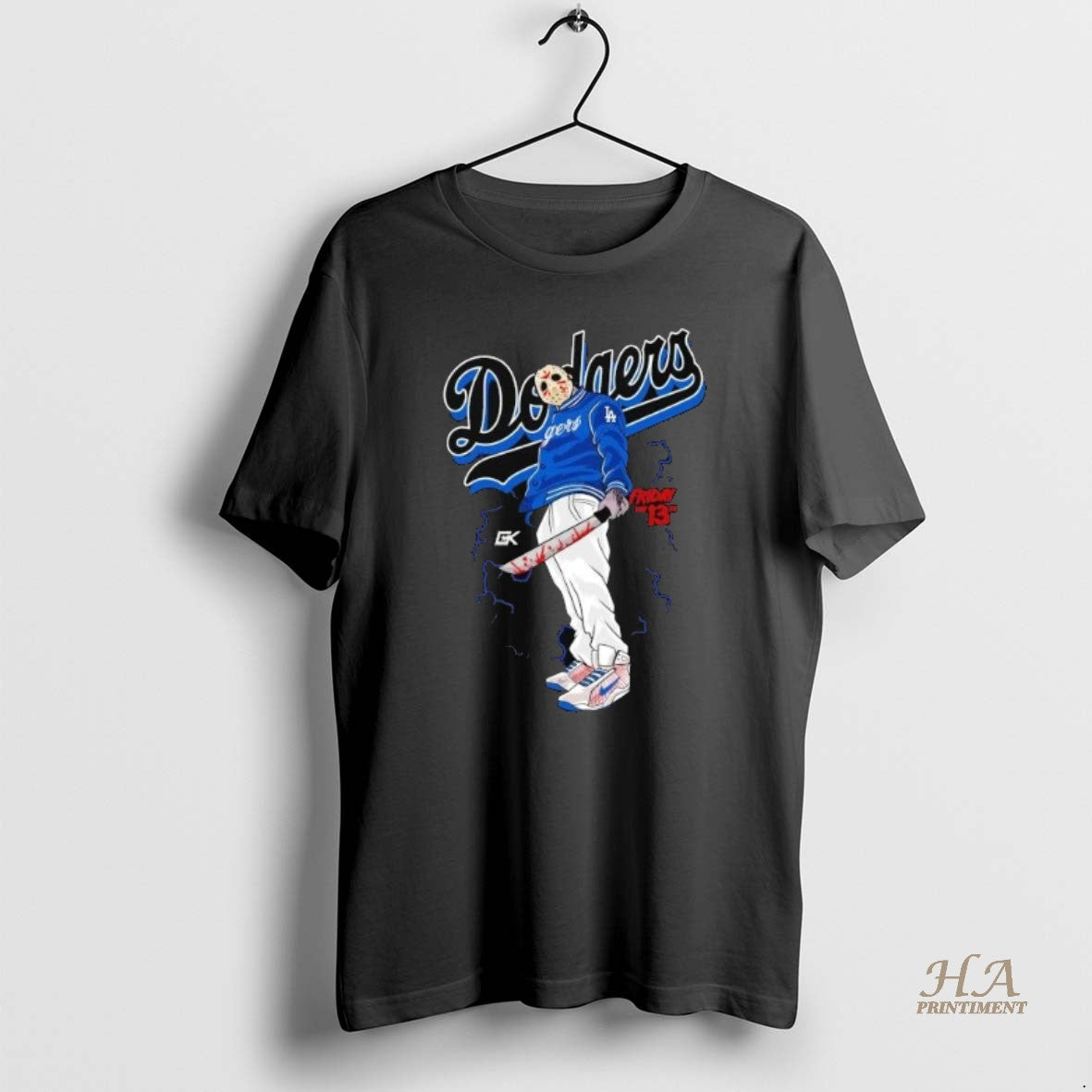 Official Jason Voorhees Friday The 13th Los Angeles Dodgers Halloween 2025 Shirts Hoodie Sweatshirt | PurePodTees.com