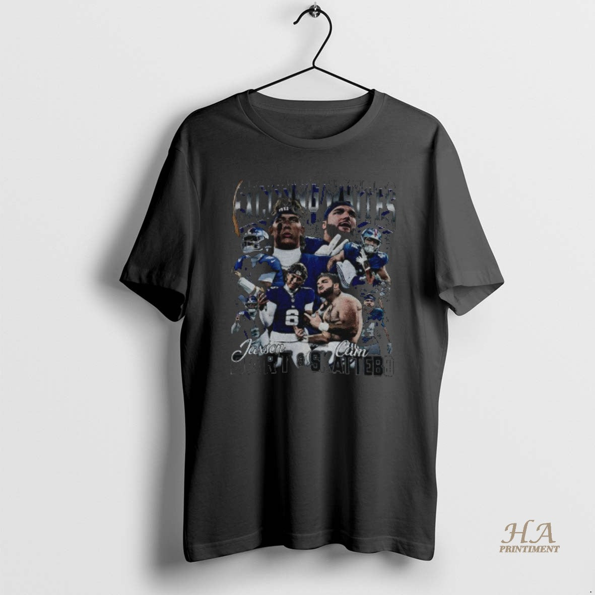 Official Jaxson Dart And Cam Skattebo Step Exciting White New York Football Retro Shirt Hoodie Sweatshirt | PurePodTees.com