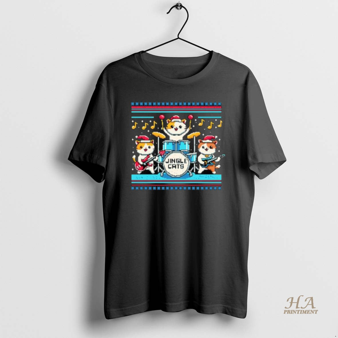 Official Jingle Cats Band Merry Ugly Christmas Shirt Hoodie Sweatshirt | PurePodTees.com