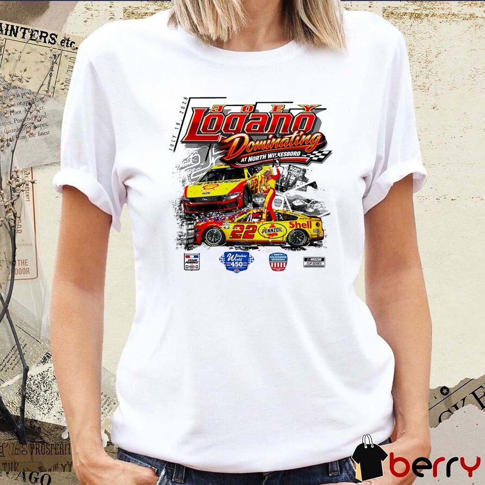Joey Logano Classic Ink 2026 Window World 450 Race Winner July 19 At North Wilkesboro t-shirt