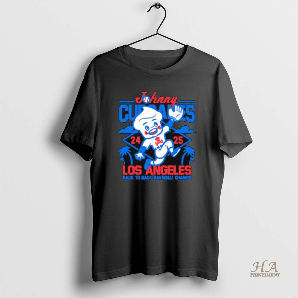 Official Johnny Cupcakes Los Angeles Back To Back Baketball Champions Cartoon Shirt Hoodie Sweatshirt | PurePodTees.com