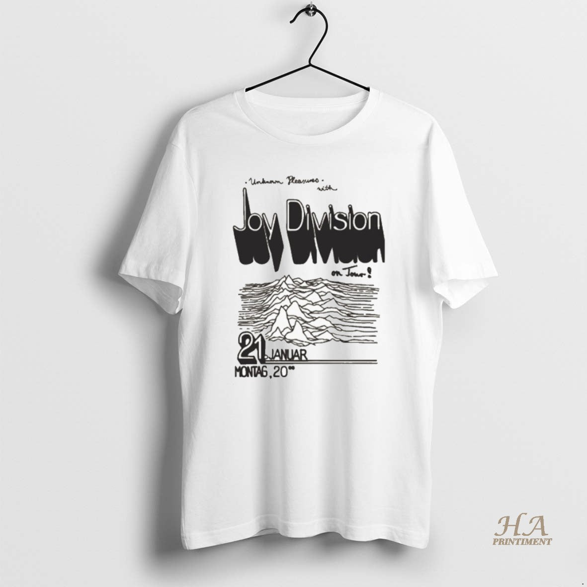 Official Joy Division Unknown Pleasures On Tour 2025 21 Januar Montag 20 Shirt Hoodie Sweatshirt | PurePodTees.com