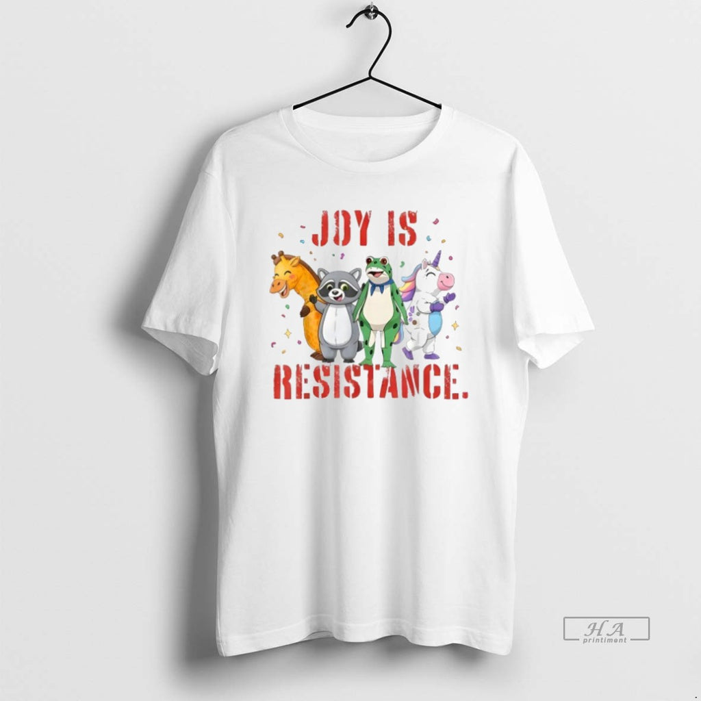 Official Joy Is Resistance Portland Frog Protest Raccoon Unicorn
