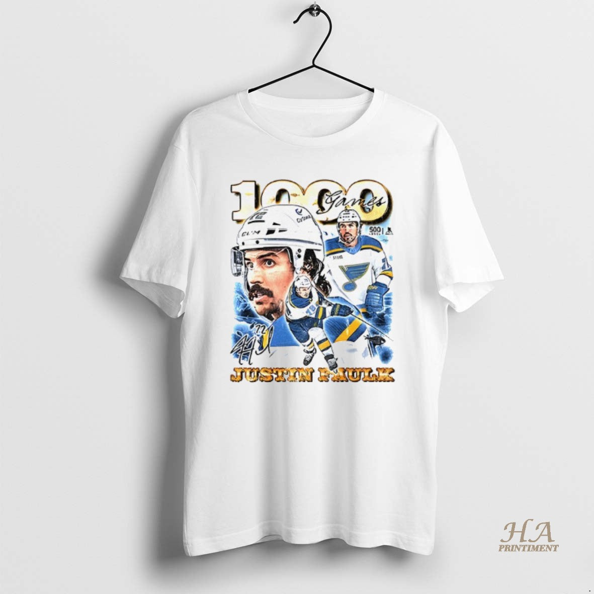 Official Justin Faulk St Shirt Hoodie Sweatshirt | PurePodTees.com