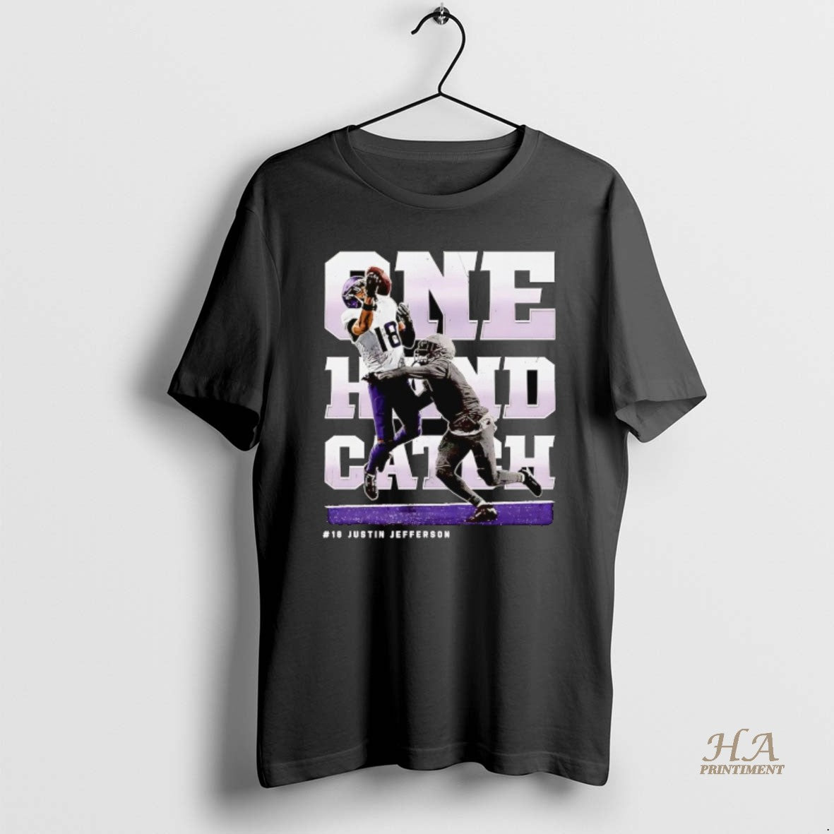Official Justin Jefferson One Hand Catch Minnesota Vikings Shirt Hoodie Sweatshirt | PurePodTees.com