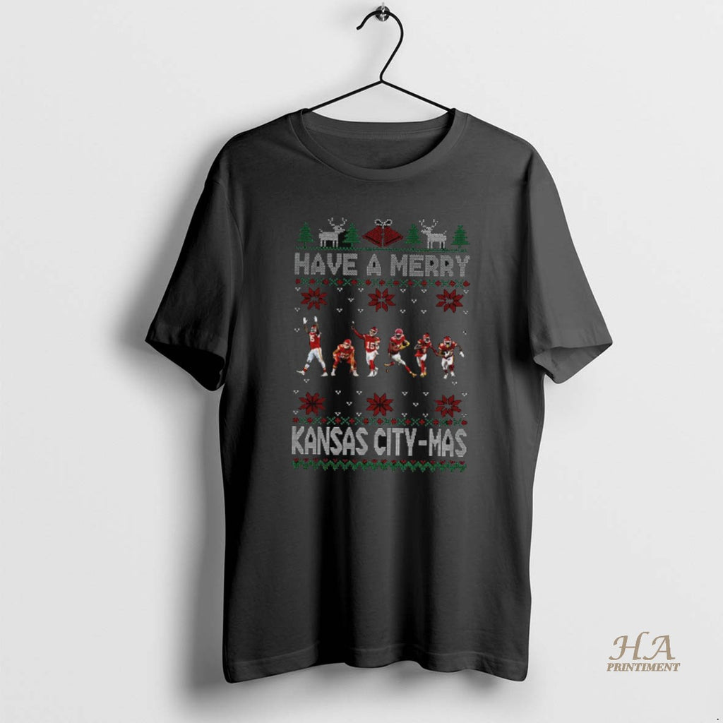 Official Kansas City Chiefs Football Have A Merry Kansas City Mas Merry Christmas Shirt Hoodie Sweatshirt | PurePodTees.com