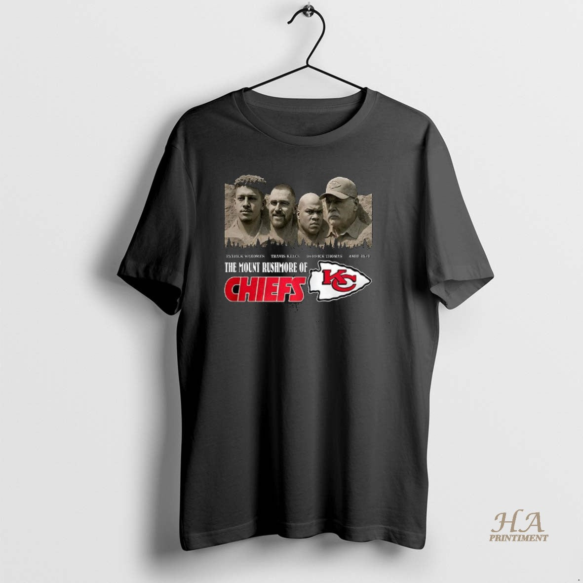 Official Kansas City Chiefs The Mount Rushmore Of Chiefs Patrick Travis Derrick Andy Shirt Hoodie Sweatshirt