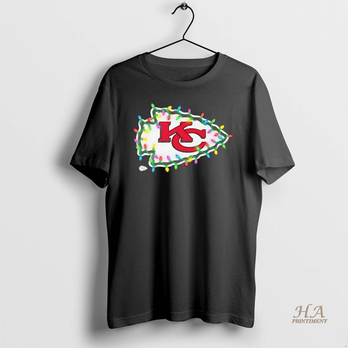 Official Kansas City Chiefs Logo Christmas Light Shirt Hoodie Sweatshirt | PurePodTees.com