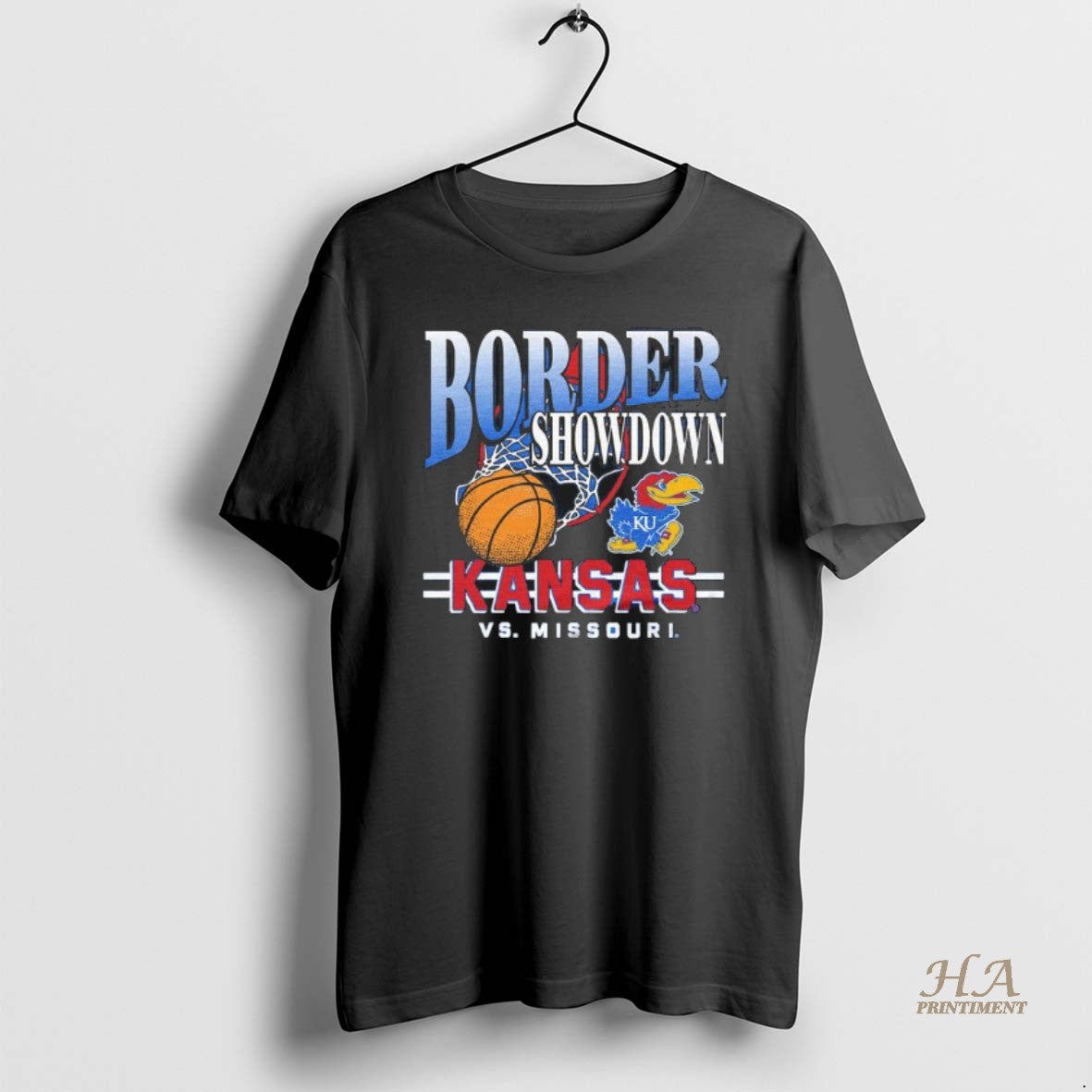 Official Kansas Jayhawks Basketball Border Showdown 2025 Vs Missouri Shirt Hoodie Sweatshirt | PurePodTees.com