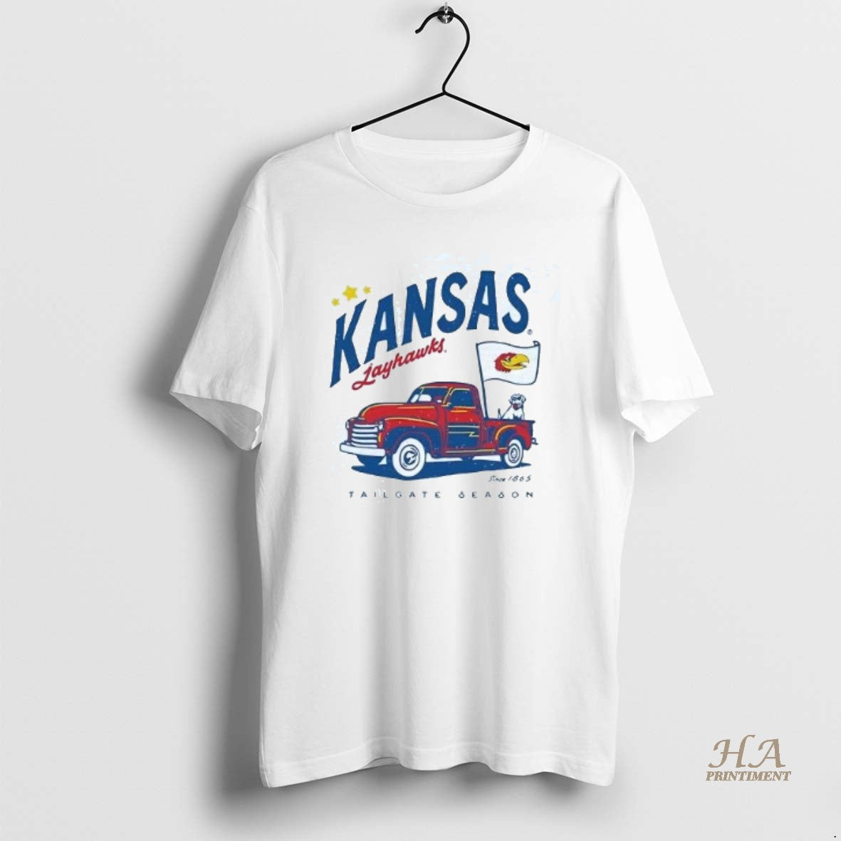 Official Kansas Jayhawks Truck Glory Days Since 1865 Tailgate Season Shirt Hoodie Sweatshirt | PurePodTees.com