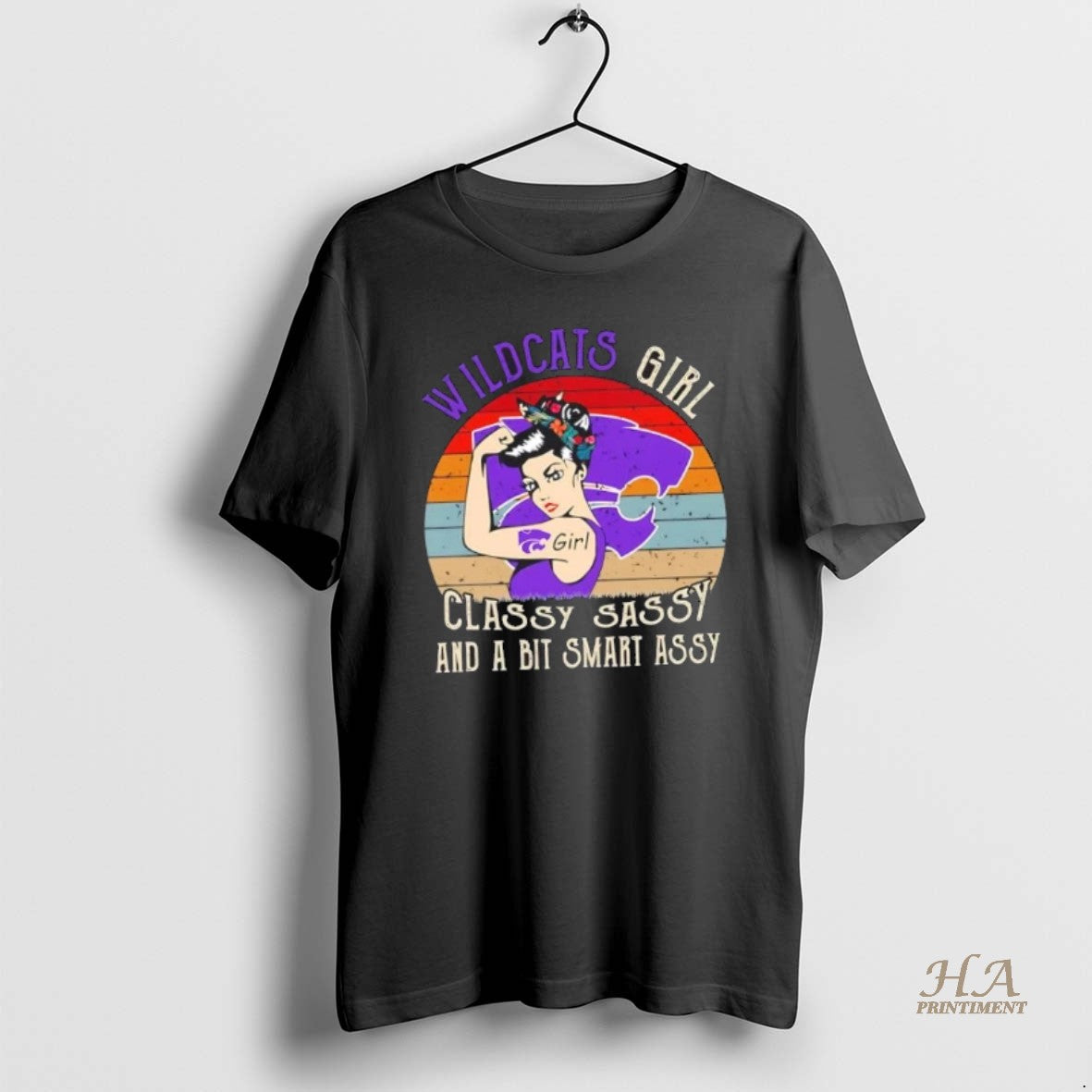 Official Kansas State Wildcats Girl Classy Sassy And A Bit Smart Assy Shirt Hoodie Sweatshirt | PurePodTees.com