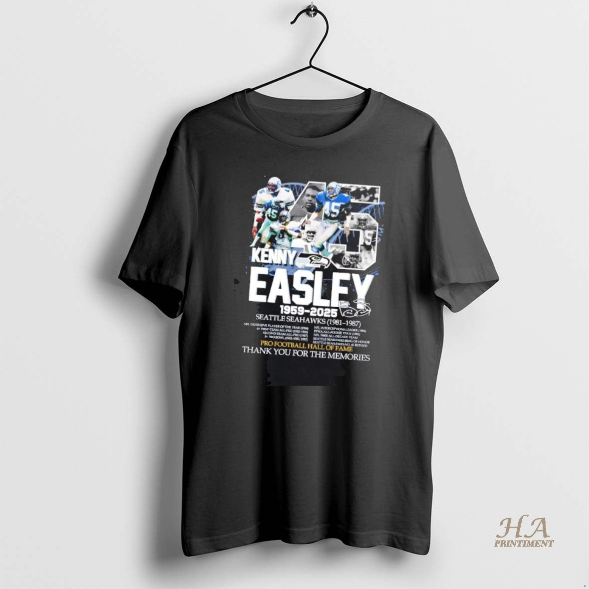 Official Kenny Easley 1959 2025 Pro Football Hall Of Fame Shirt Hoodie Sweatshirt | PurePodTees.com