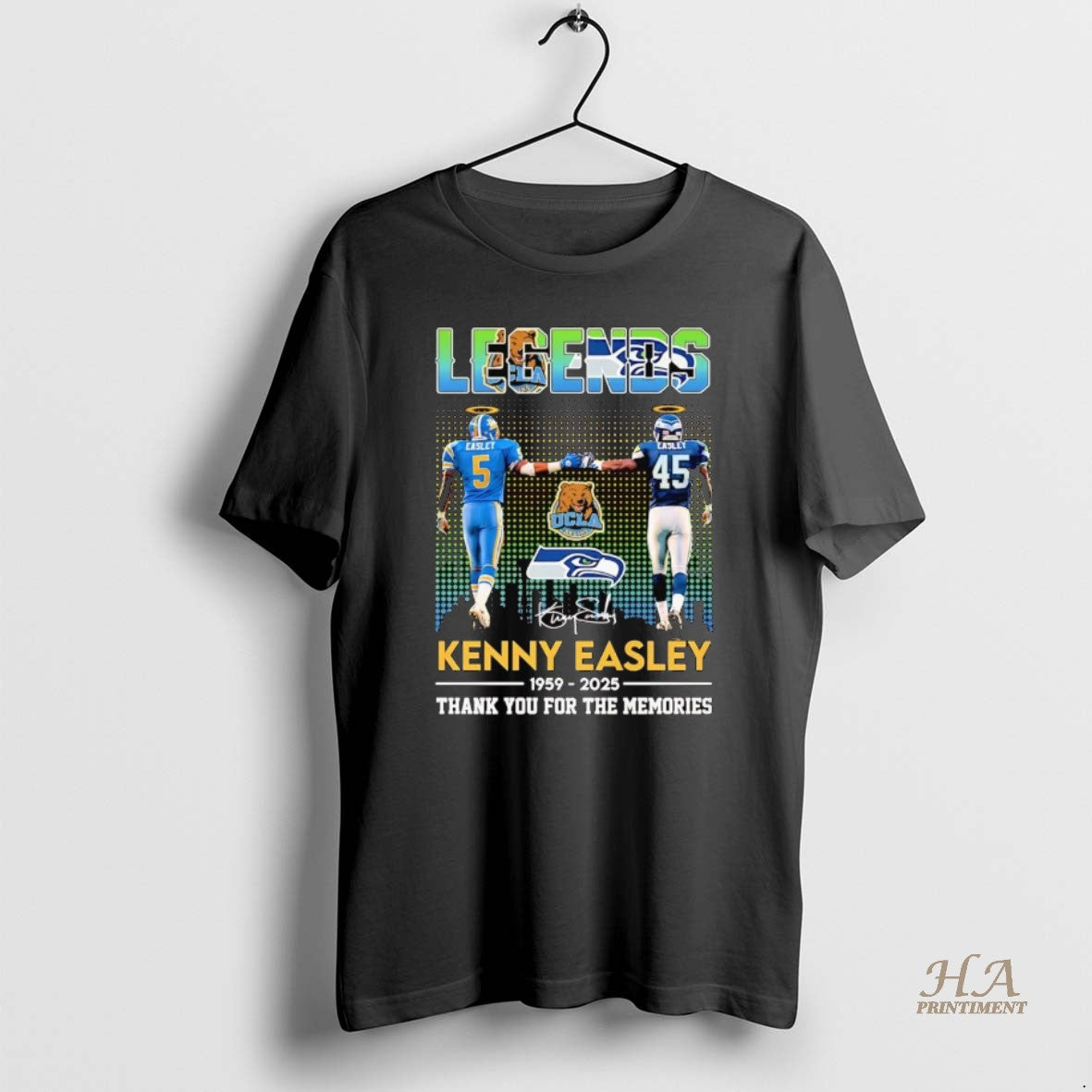 Official Kenny Easley Legends Thank You For The Memories 2025 Shirt Hoodie Sweatshirt | PurePodTees.com