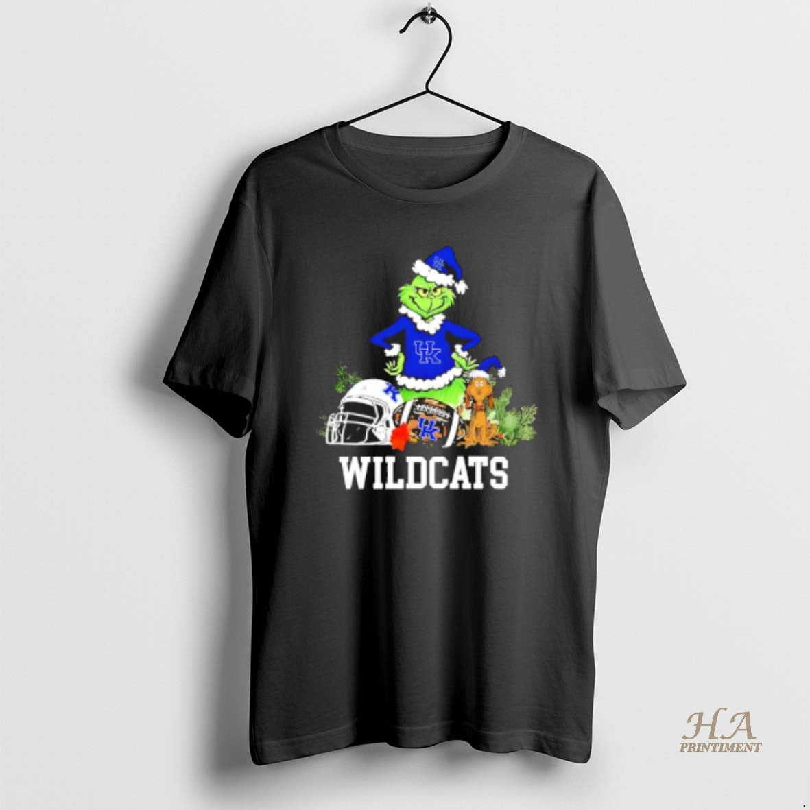 Official Kentucky Wildcats The Grinch And Max Helmet Christmas 2025 Shirt Hoodie Sweatshirt | PurePodTees.com