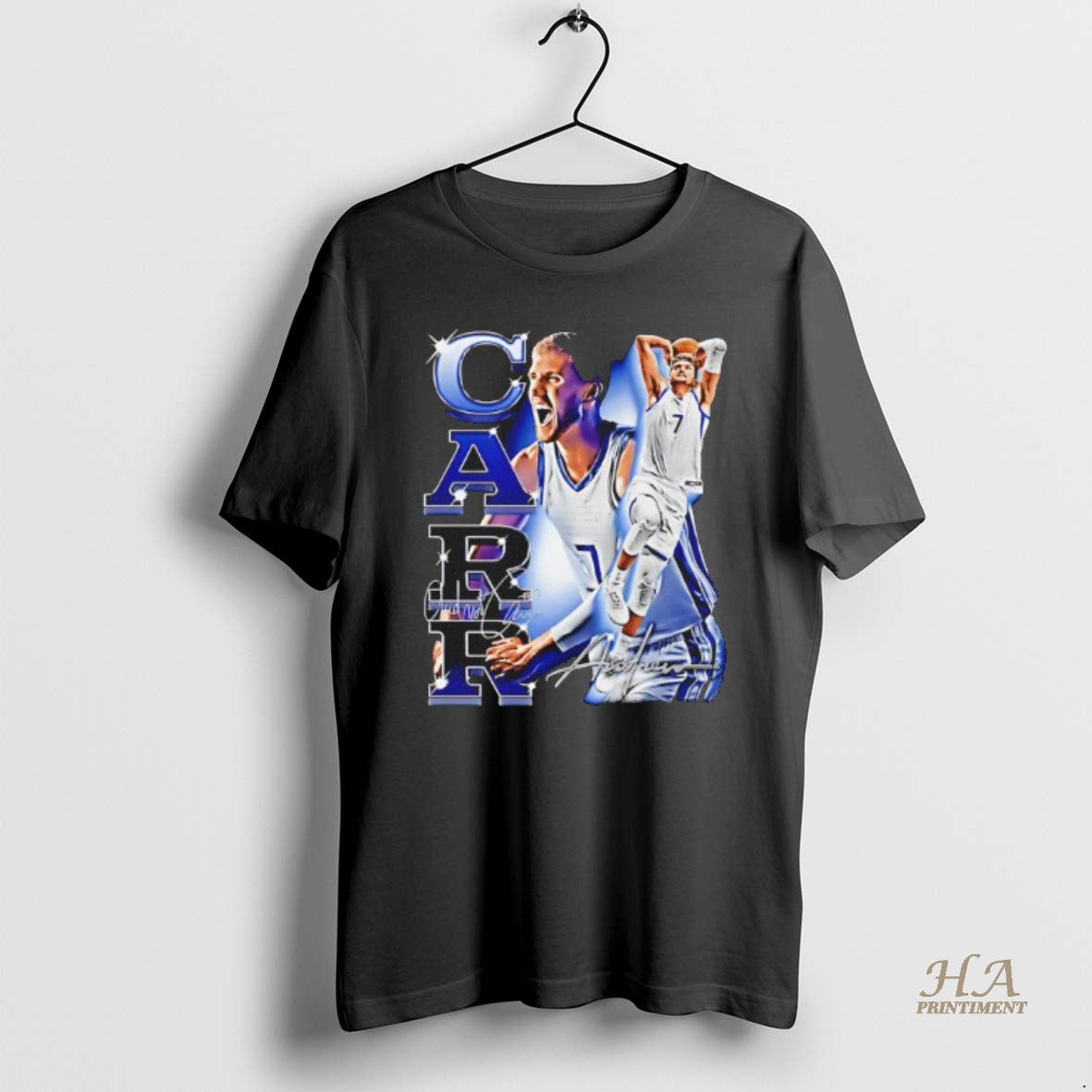 Official Kentucky Wildcats Mens Basketball Andrew Carr 7 Signature Black Shirt Hoodie Sweatshirt | PurePodTees.com
