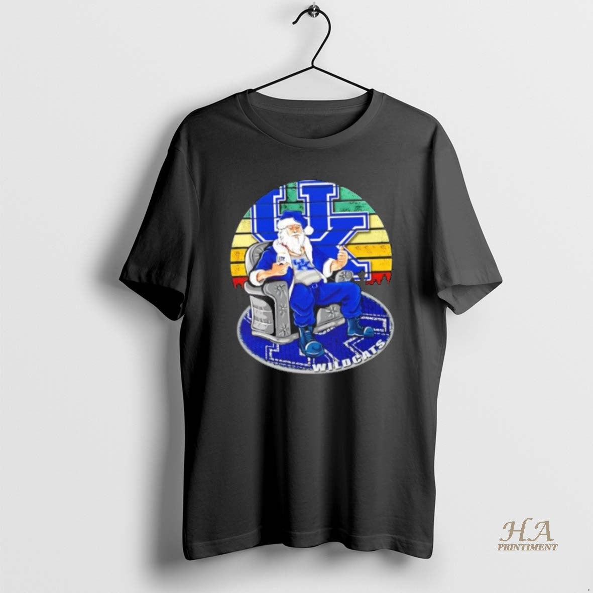 Official Kentucky Wildcats X Santa Claus Christmas Vintage Shirt Hoodie Sweatshirt | PurePodTees.com