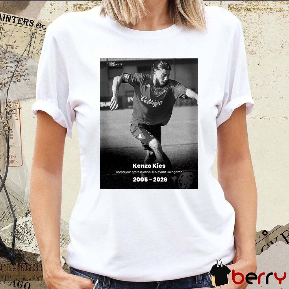 Kenzo Kies Footballeur Professionnel En Avant Guingamp 2005-2026 HugoDécrypte Poster t-shirt