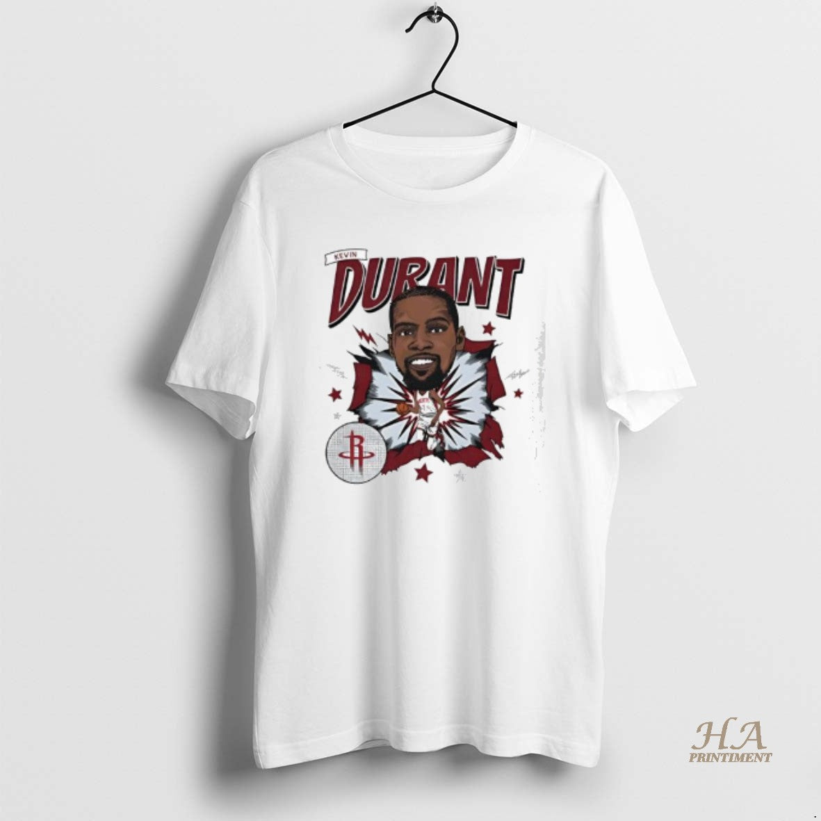 Official Kevin Durant Houston Rockets Caricature Shirt Hoodie Sweatshirt | PurePodTees.com