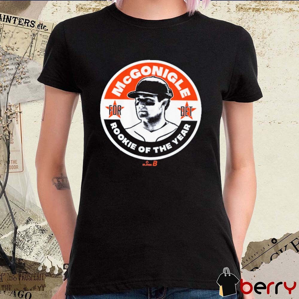 Kevin McGonigle For Rookie Of The Year Detroit Tigers t-shirt