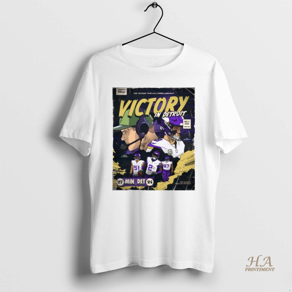 Official Kevin Oconnell Minnesota Vikings Vs Detroit Lions Victory In Detroit November 2 2025 Ford Shirt Hoodie Sweatshirt