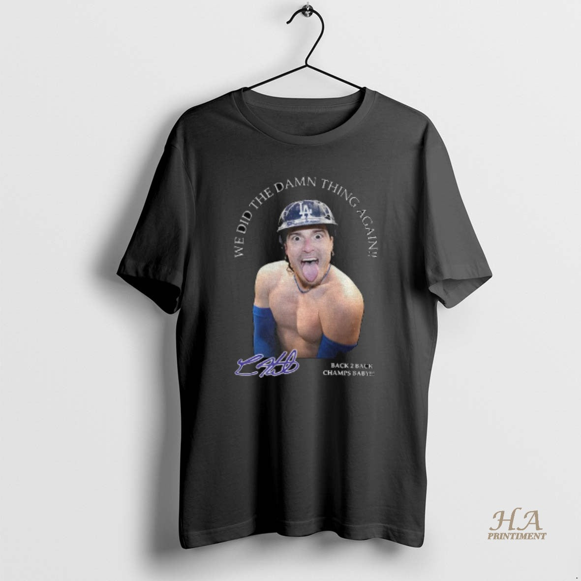 Official Kike Hernandez Funny Meme We Did The Damn Thing Again Back 2 Back Champs Shirt Hoodie Sweatshirt | PurePodTees.com