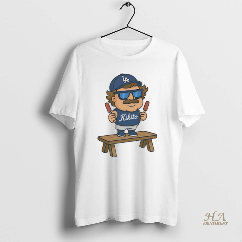 Official Kikito Popsicles Kike Hernandez Los Angeles Dodgers Cartoon Shirt Hoodie Sweatshirt | PurePodTees.com