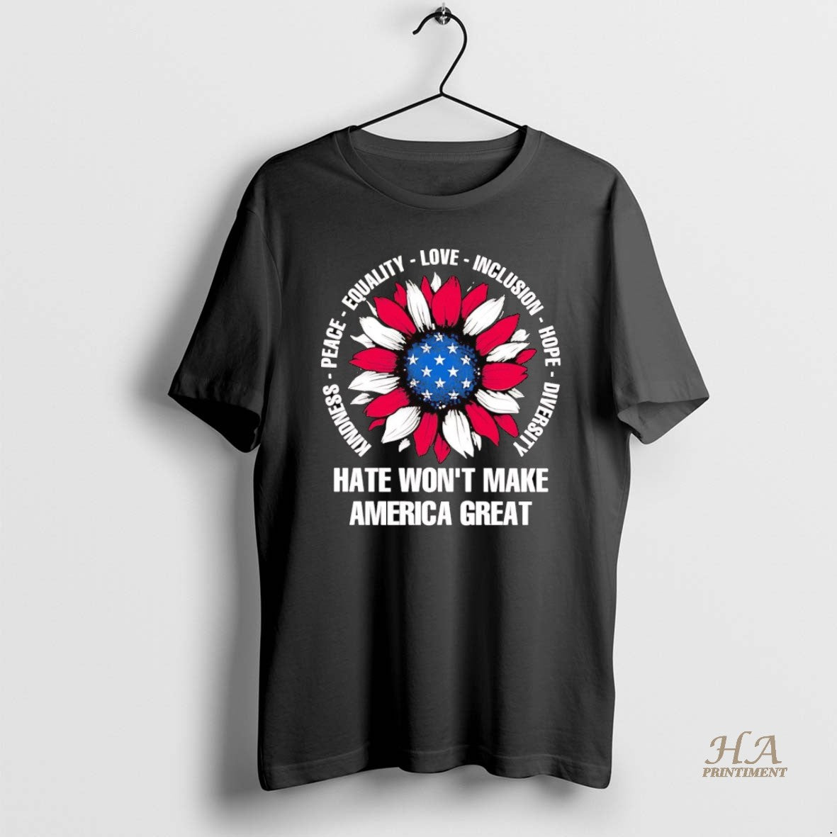 Official Kindness Auty Love Inclusion Hope Diversity Hate Wont Make America Great Shirt Hoodie Sweatshirt | PurePodTees.com