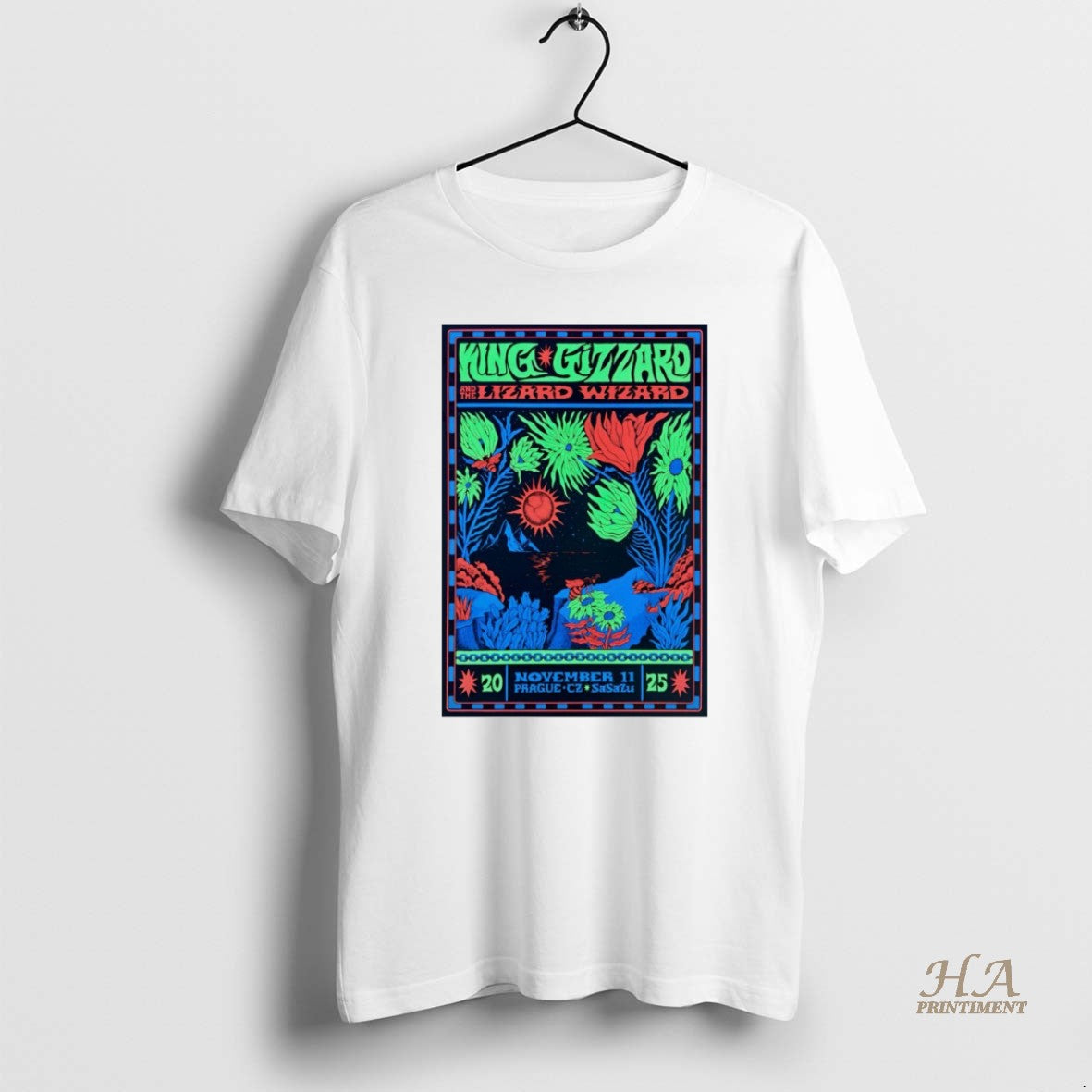 Official King Gizzard And The Lizard Wizard Sasazu Prague Cz November 11 2025 Shirt Hoodie Sweatshirt | PurePodTees.com