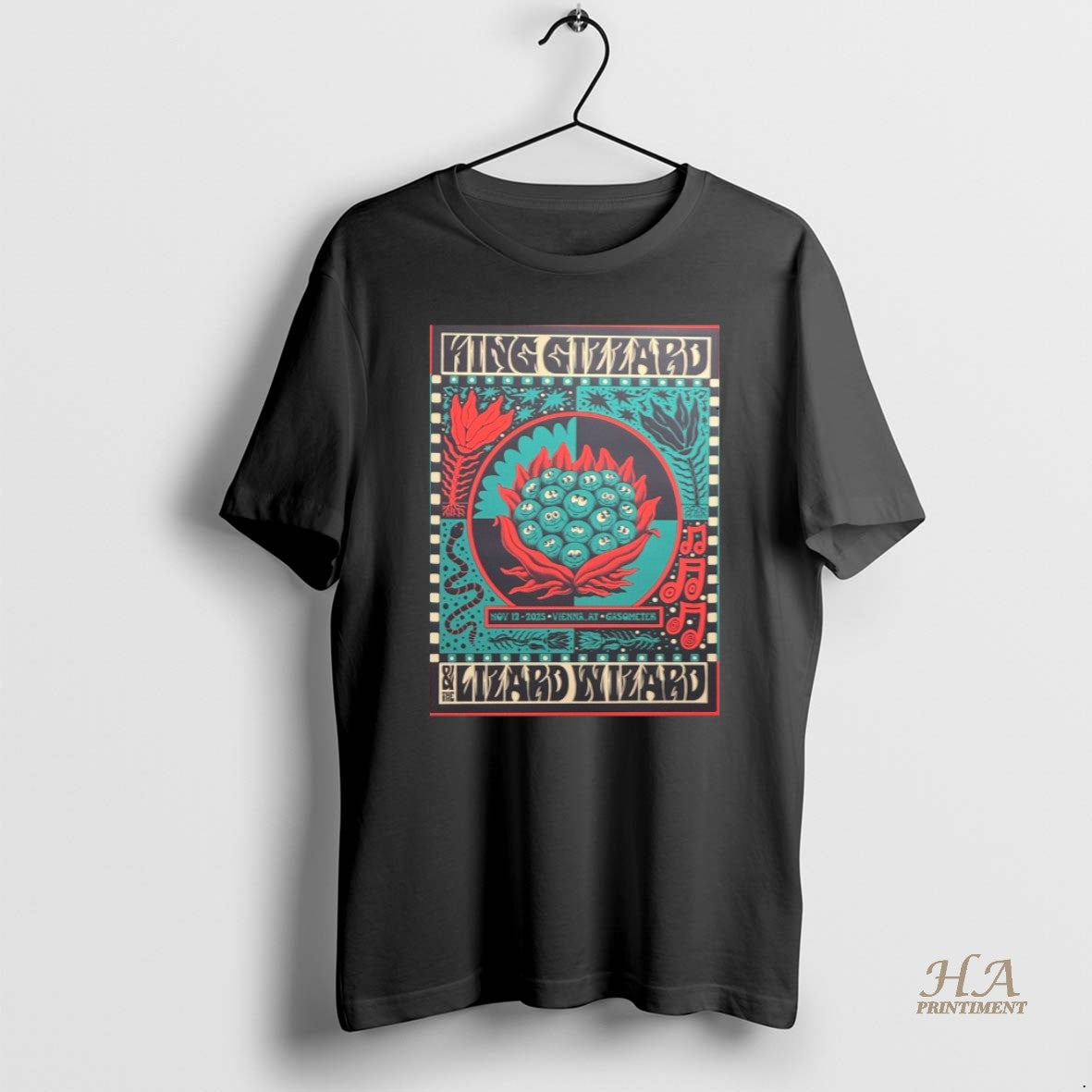 Official King Gizzard And The Lizard Wizard Vienna Tour On November 12 2025 Shirt Hoodie Sweatshirt | PurePodTees.com