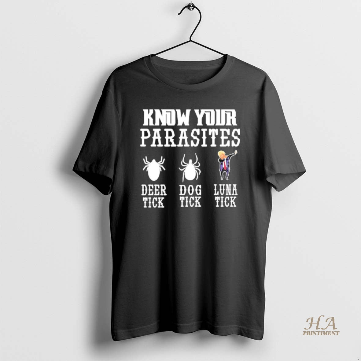 Official Know Your Parasites Anti Trump Dabbing Deer Tick Dog Tick Luna Tick Shirt Hoodie Sweatshirt | PurePodTees.com
