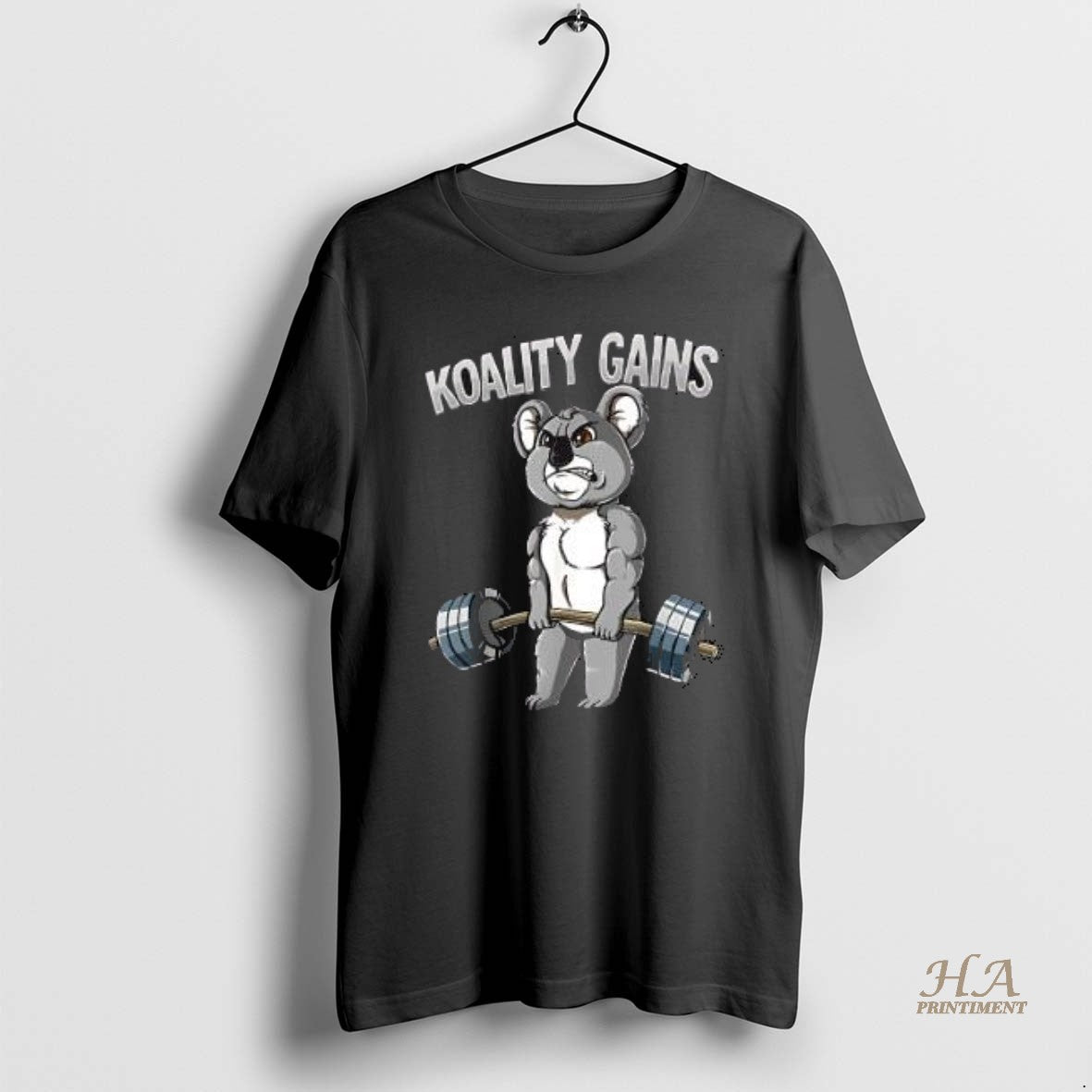 Official Koality Gains Koala Gym Bodybuilding Vintage Gym Shirt Hoodie Sweatshirt | PurePodTees.com