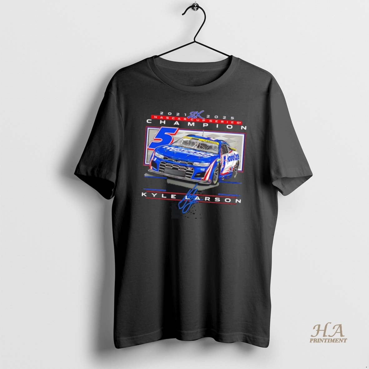 Official Kyle Larson 2 Time Nascar Cup Series Champions 2025 Shirt Hoodie Sweatshirt | PurePodTees.com