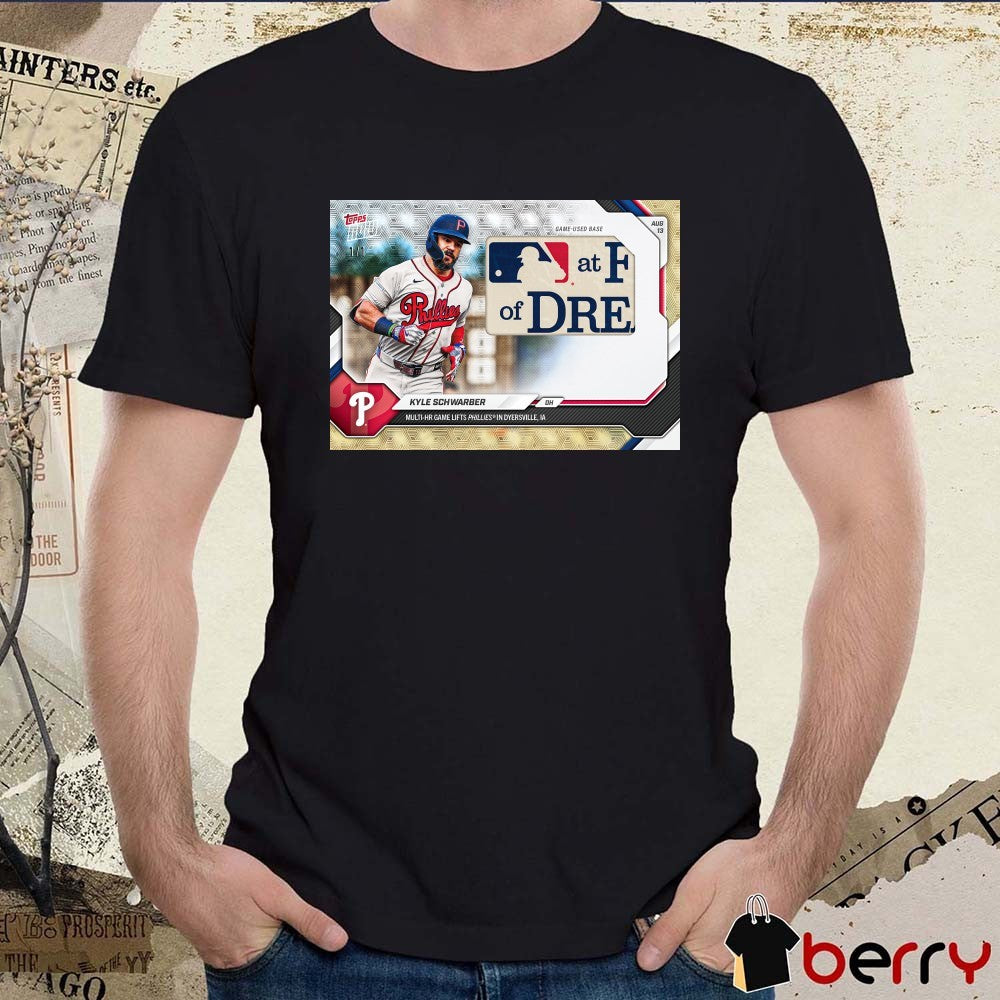 Kyle Schwarber Multi-hr Game Lifts Phillies In Dyersville IA Topps Now Poster t-shirt